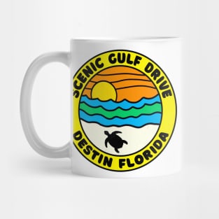 Scenic Gulf Drive Highway 98 Destin Beach Florida Palms Panhandle Emerald Coast Mug